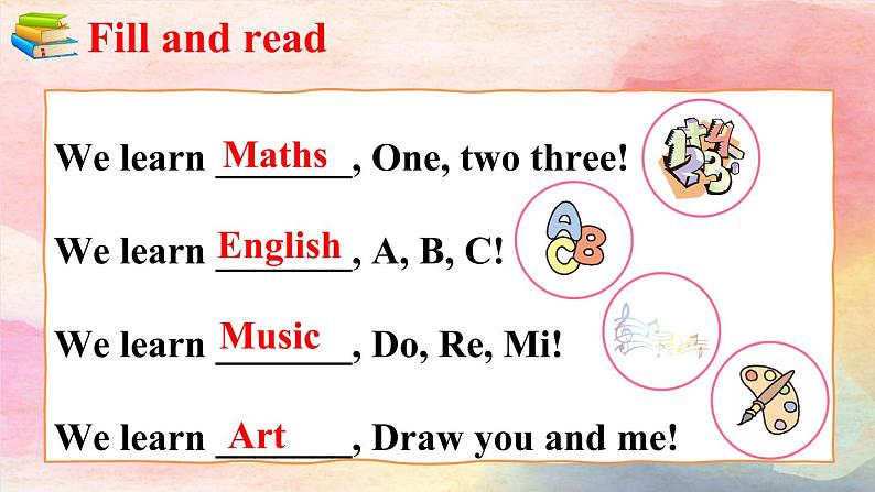 Unit 1 Our school subjects Fun time & Cartoon time 课件+教案+素材02