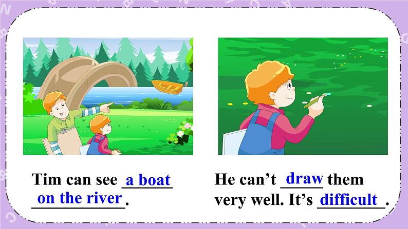 Unit4 Drawing in the park Fun time & Song time 课件+教案+素材04