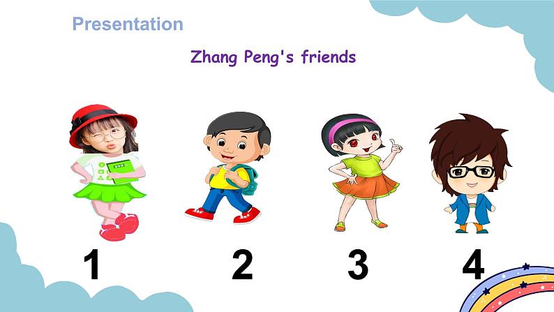 Unit 3 My friends  Part B Let's learn & Let’s play（课件）人教版四年级英语上册08