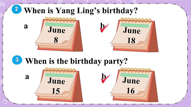 Unit 8 Birthdays Checkout time & Ticking time 课件+教案+素材07