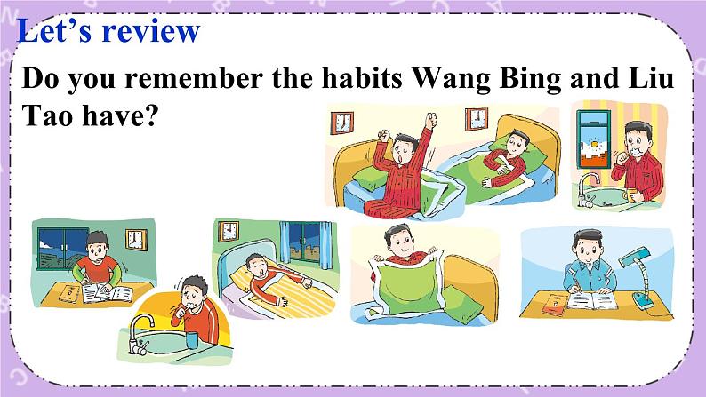 Unit 2 Good habits Checkout time & Ticking time 课件第3页