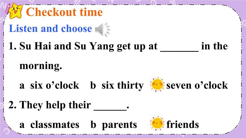 Unit 2 Good habits Checkout time & Ticking time 课件第8页