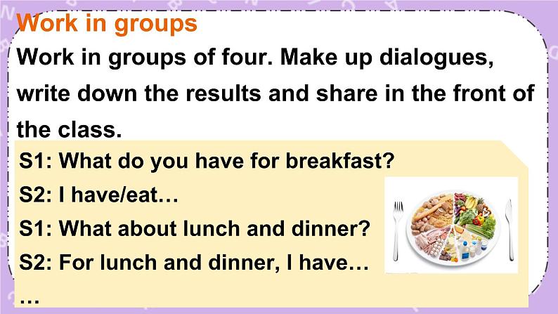 Unit 3 A healthy diet Fun time, Sound time & Culture time 课件+教案+素材05