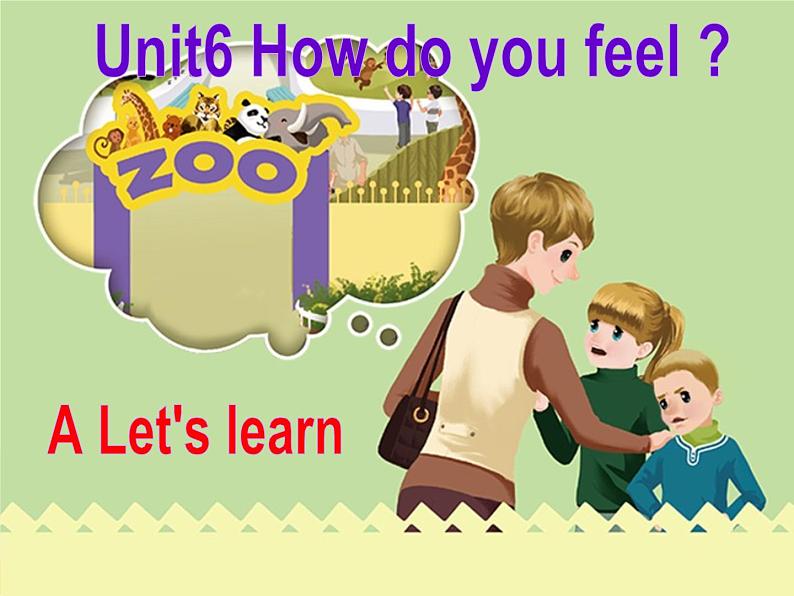 PEP六年级上册Unit6 How do you feel A let's learn课件PPT01