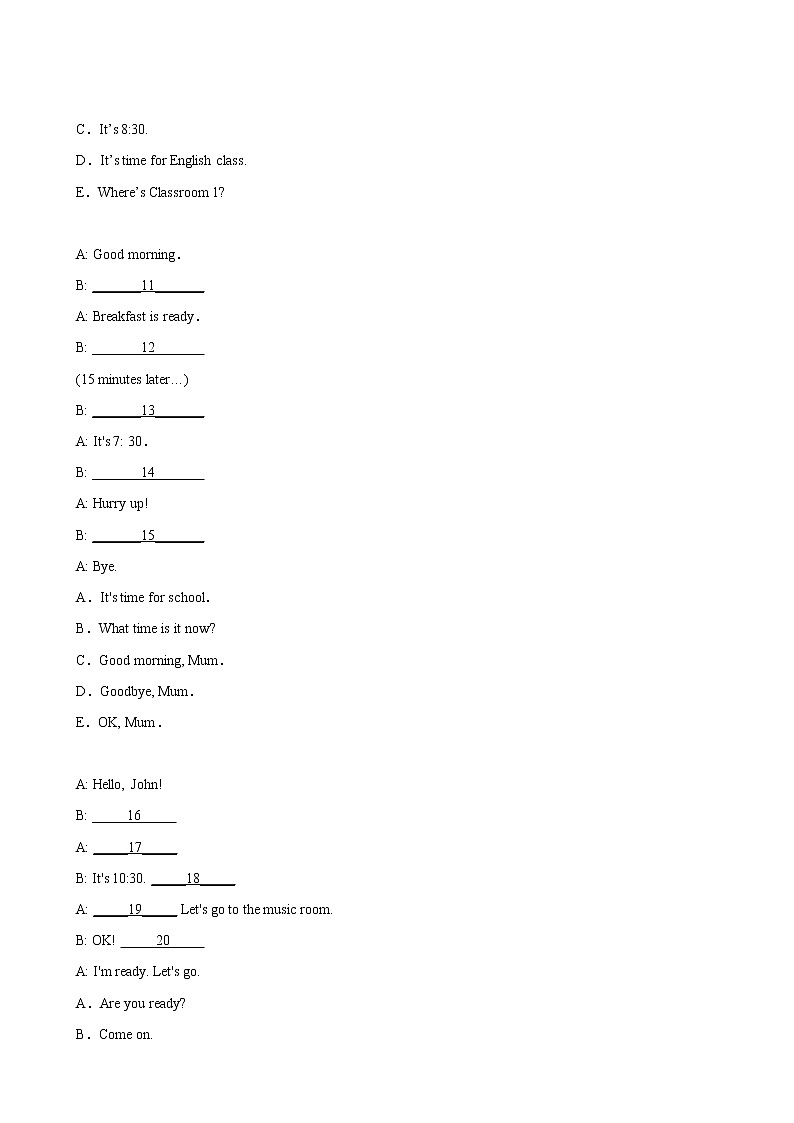 【单元专题卷】人教（3起）英语4年级下册Unit2·专题02 阅读(含答案)03