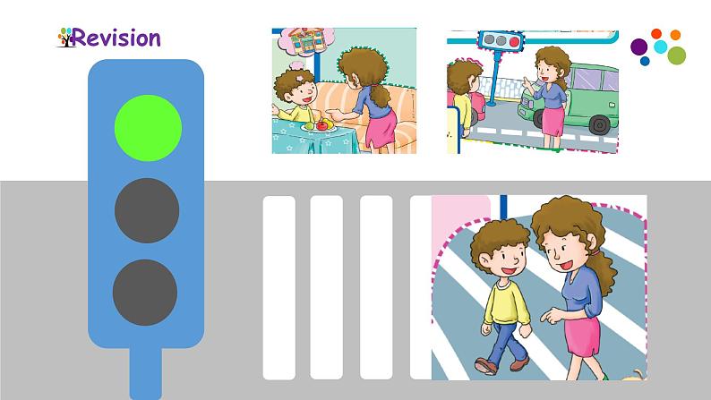 英语科普版五下：Lesson 2 We mustn't cross the street now（课件＋教案＋练习）03