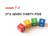 英語科普版五下：Lesson 7 It's seven thirty-five（課件＋教案＋練習）