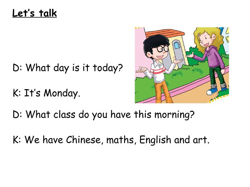 英语科普版五下：Lesson 8 What day is it today（课件＋教案＋练习）05