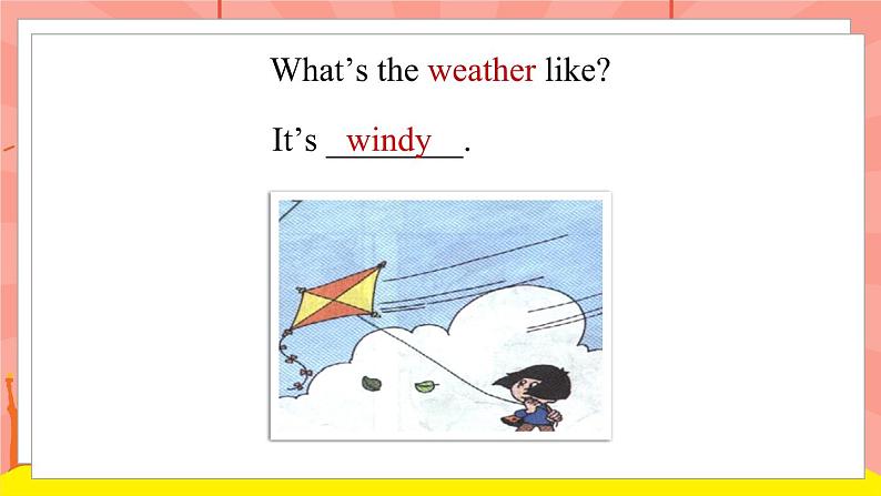 外研版（一起）英语二年级下册课件 Module 1《Unit 1 What’s the weather like》08