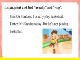 外研版（一起）英语二年级下册课件 Module 6《Unit 1 I usually play basketball》