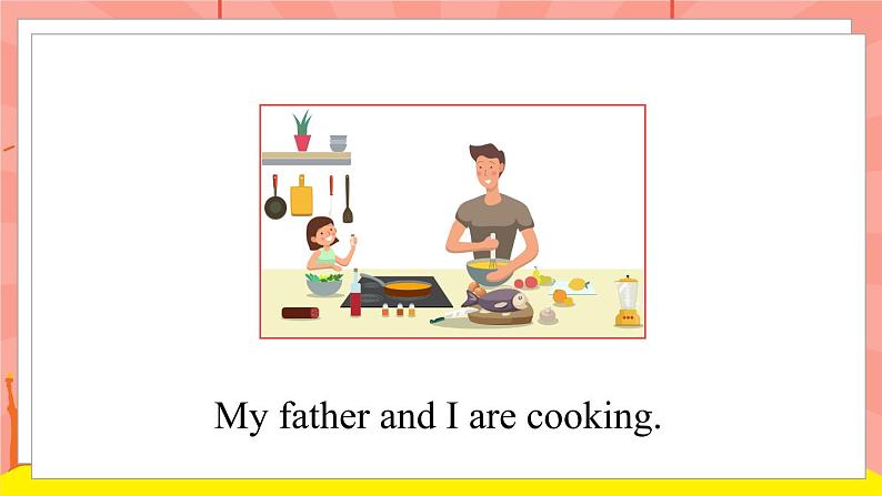 外研版（一起）英语二年级下册课件 Module 6《Unit 2 My grandma usually cooks》第4页