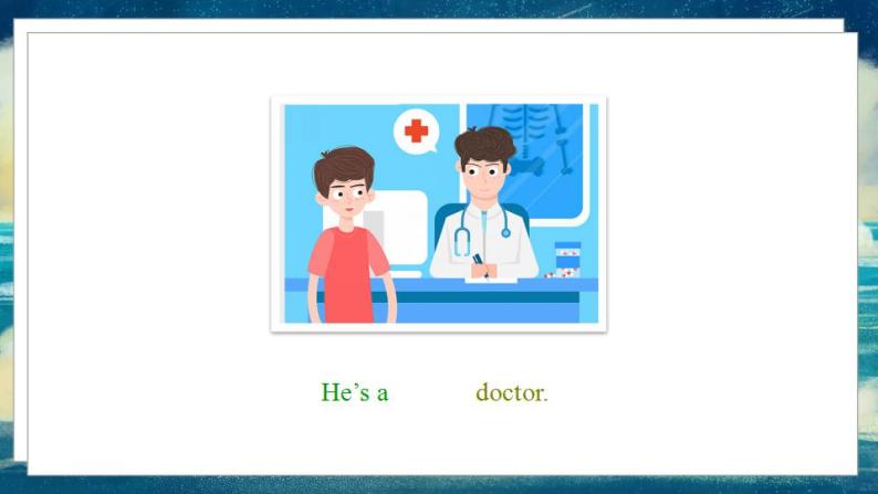 外研版（一起）英语一年级下册课件 Module 1《Unit 1 He’s a doctor》05