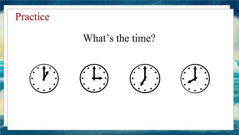 外研版（一起）英语四年级下册课件 《Module 7Unit 1 What's the time？》08