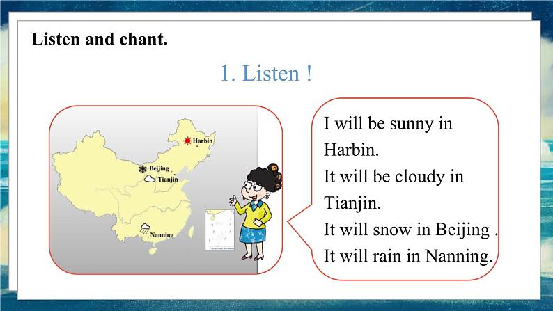 外研版（一起）英语六年级下册课件 《Module 2Unit 2 It will rain in Beijing.》04