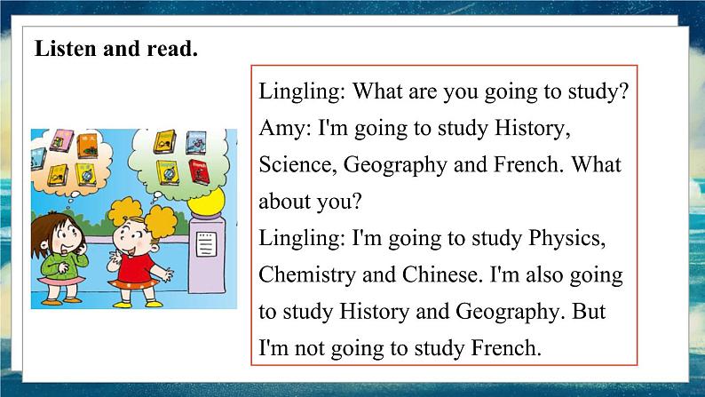 外研版（一起）英语六年级下册课件 《Module 10Unit 2 I'm going to Lake Middle School.》07