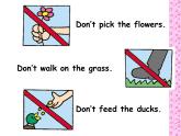 外研版一起小學英語四下《Module 1Unit 2 Don't feed the fish!》PPT課件 (2)