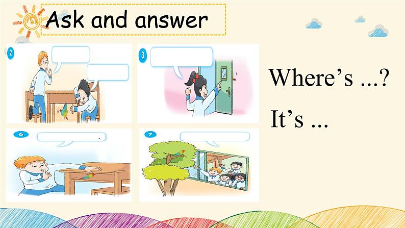 Unit4 Where 's the bird Fun time Cartoon time (课件) 译林版（三起）英语三年级下册第5页