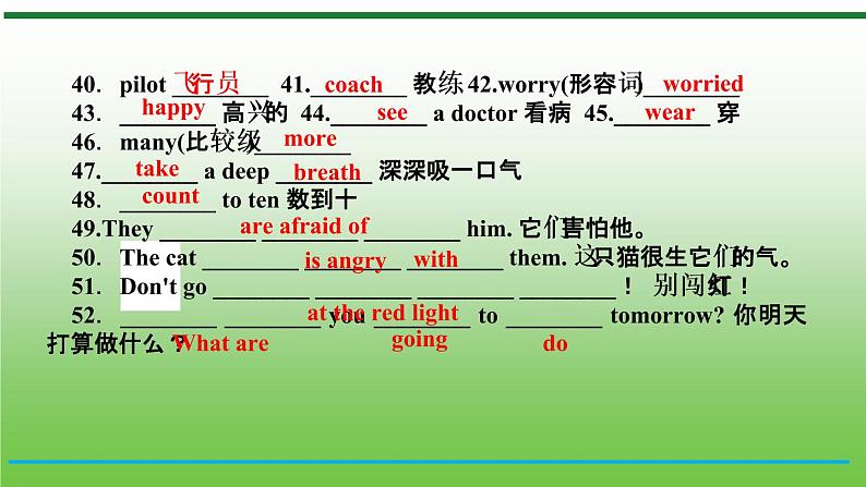 【小升初】英语总复习课件 - 小升初英语专题 第7课时   基础梳理(7)   全国通用（含答案）第4页