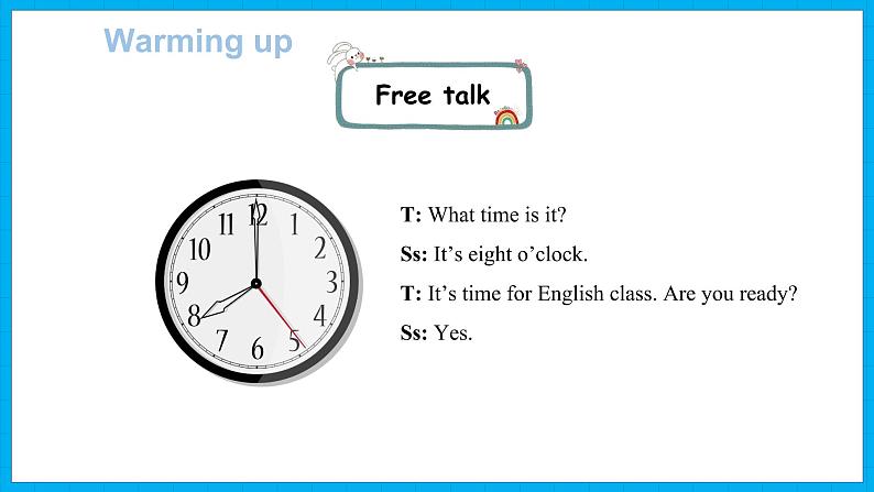 Unit 2　What time is it？Part A Let’s learn & Let’s do（课件）人教PEP版英语四年级下册03