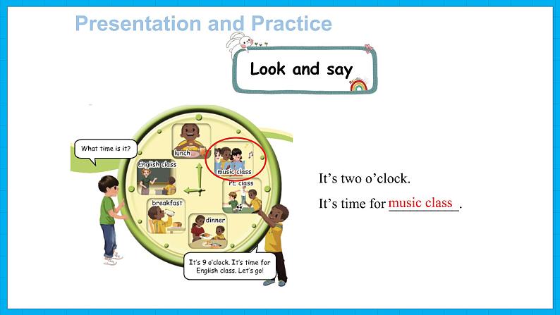 Unit 2　What time is it？Part A Let’s learn & Let’s do（课件）人教PEP版英语四年级下册08