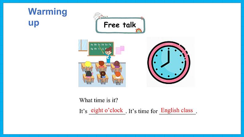 Unit 2　What time is it？Part B Let’s learn & Let’s play（课件）人教PEP版英语四年级下册03