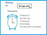 Unit 2　What time is it？Part B Let’s learn & Let’s play（课件）人教PEP版英语四年级下册