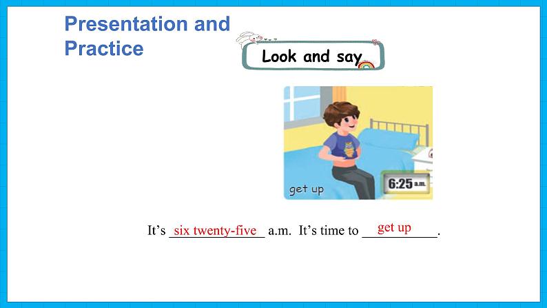 Unit 2　What time is it？Part B Let’s learn & Let’s play（课件）人教PEP版英语四年级下册05