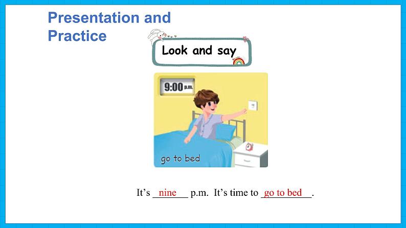 Unit 2　What time is it？Part B Let’s learn & Let’s play（课件）人教PEP版英语四年级下册08