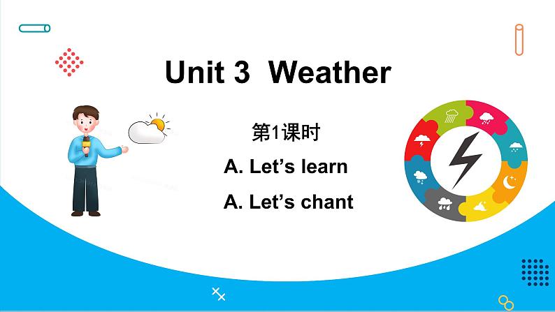 Unit 3　Weather Part A Let’s learn & Let’s chant（课件）人教PEP版英语四年级下册01