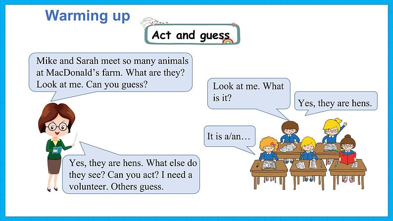 Unit 4　At the farm  Part B Let’s learn & Draw and say（课件）人教PEP版英语四年级下册第4页