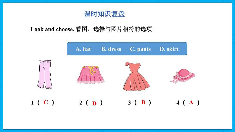 Unit 5　My clothes  Part A Let’s spell &Part B Let’s sing（课件）人教PEP版英语四年级下册第2页