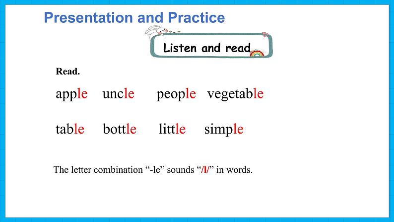 Unit 5　My clothes  Part A Let’s spell &Part B Let’s sing（课件）人教PEP版英语四年级下册第7页