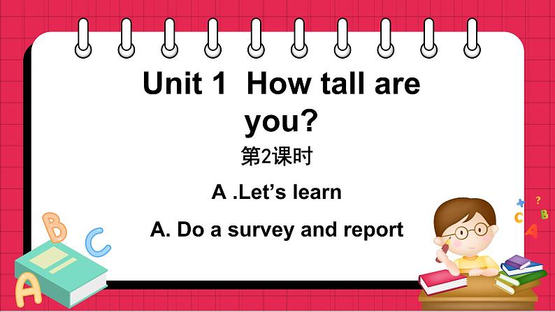 Unit 1 Part A Let’s learn &Do a survey and report（课件）人教PEP版英语六年级下册01