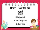 Unit 1 Part B Let’s check & Part B Let’s wrap it up & Part C Story time（课件）人教PEP版英语六年级下册