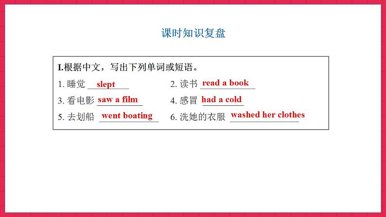 Unit 2　Last weekend Part B Read and write第2页