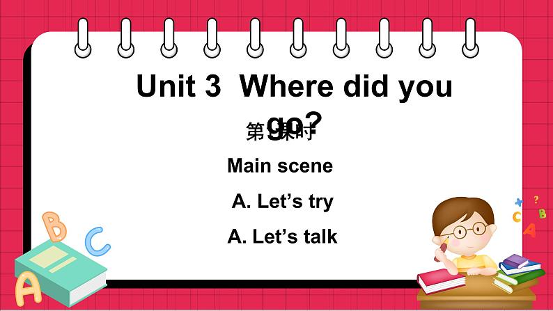 Unit 3 Part A Let’s try & Let’s talk（课件）人教PEP版英语六年级下册01