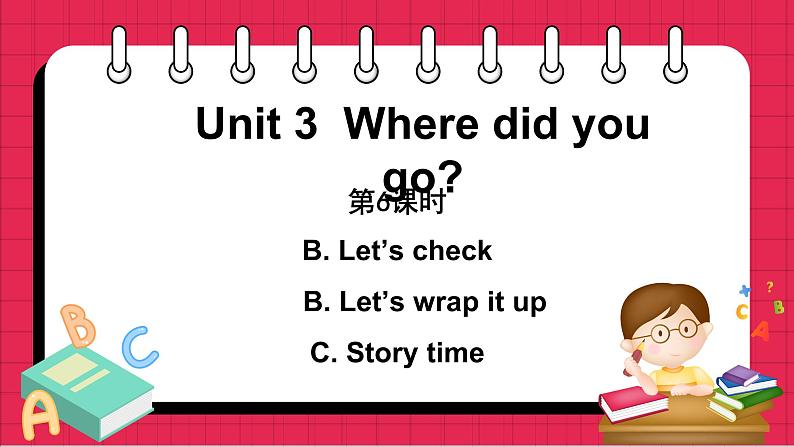 Unit 3 Part B Let’s check & Part B Let’s wrap it up & PartC Story time（课件）人教PEP版英语六年级下册01