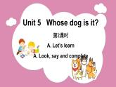 Unit 5 Part A Let’s learn &Look, say and complete（课件）人教PEP版英语五年级下册