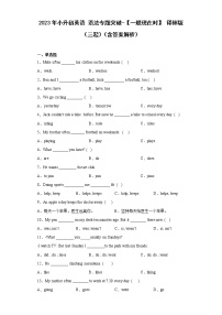 2023年小升初英语+语法专题突破-一般现在时+译林版（三起）