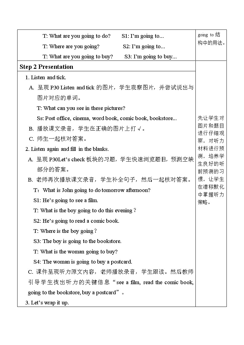 Unit 3 第6课时 B Let's check & Let's wrap it up & C Story time 课件+教案+素材02