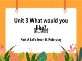 Unit 3  第1课时 A Let's learn & Role-play 课件+教案+素材