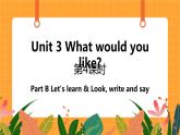 Unit 3  第4课时 B Let's learn & Look, write and say 课件+教案+素材