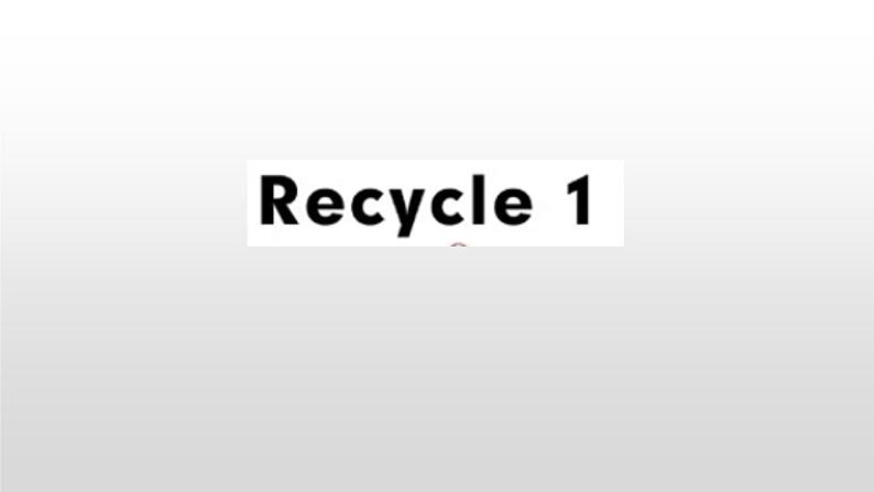 人教版英语三年级下册Recycle1课件PPT01