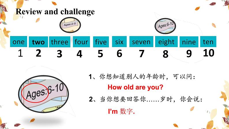 Unit5 How old are you 复习课件 译林版英语（三起）三年级下册04