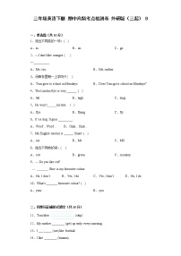 三年级英语下册+期中高频考点检测卷+外研版（三起）+B