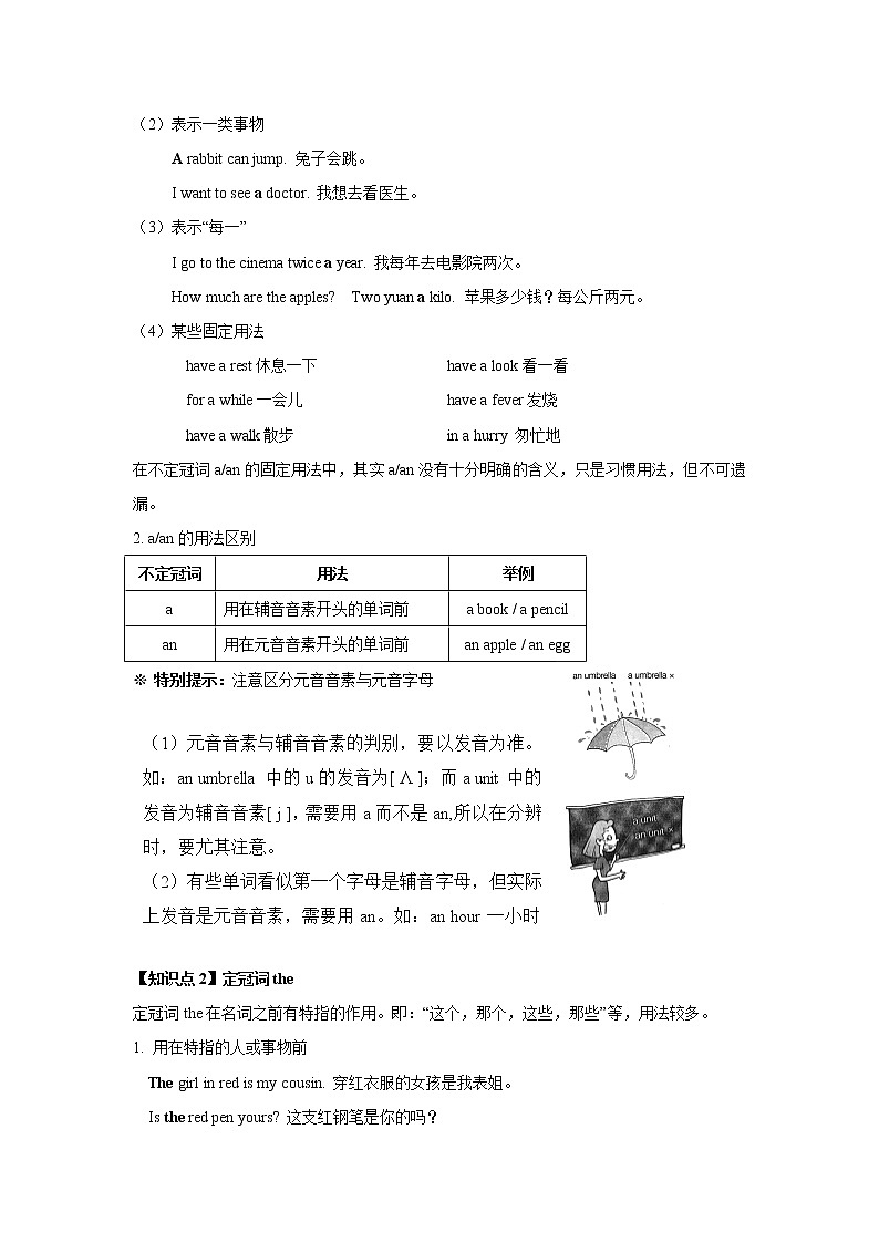 小升初语法专题讲练第05讲：冠词02