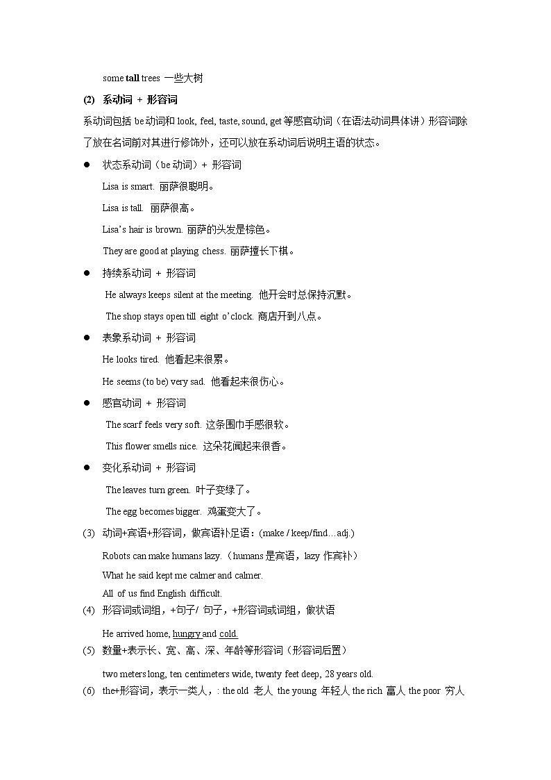 小升初语法专题讲练第10讲：形容词第2页