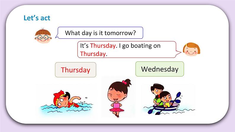 Unit 1 What day is today Lesson3 课件+音频素材 北京版英语二上03