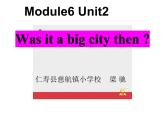 Module6 Unit2 Was it a big city then 课件
