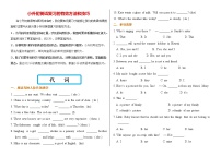 【名师连载】【小升初考点逐项突破】小学英语——代词专练（全国通用含答案）